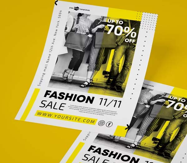 Free Fashion Event Sale Flyer Template