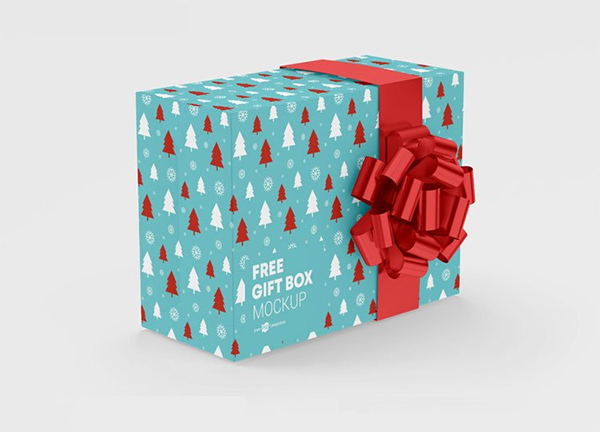 Free Gift Box Mockups