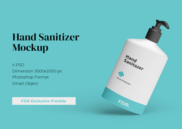 Free Hand Sanitizer Mockup