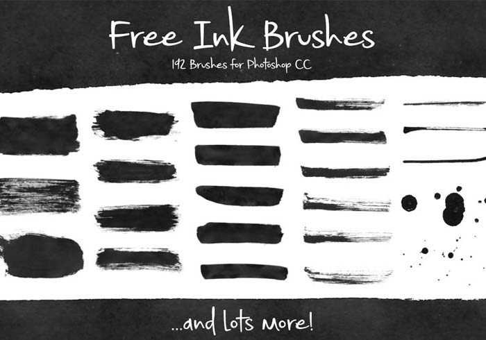 Free Ink Drop And Spray Paint Brushes