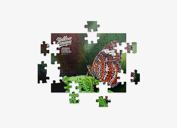 Free Jigsaw Puzzle Mockups