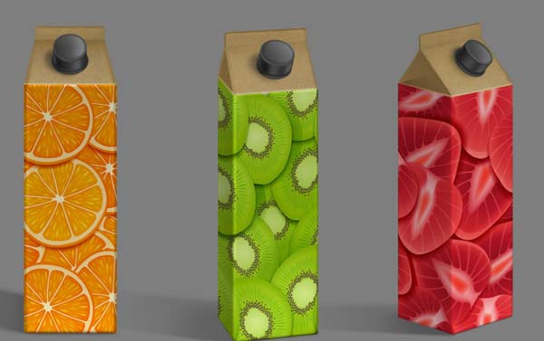 Free Juice Box Drink Container PSD Mockup