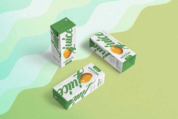 Free Juice Box Mockups