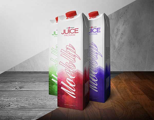 Free Juice Box PSD Mockup