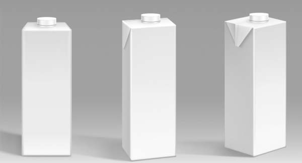 Free Juice Carton Box PSD Mockup