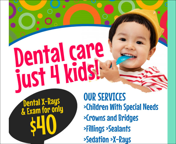 Free Kids Dental Care Flyer Design Template