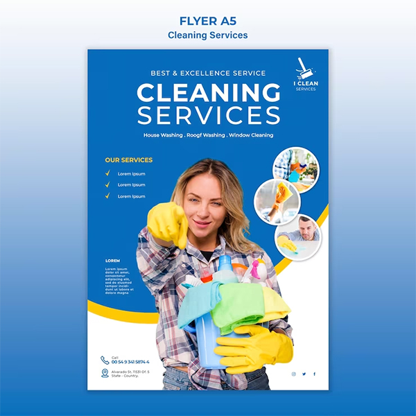Free Laundry Service Flyer Template