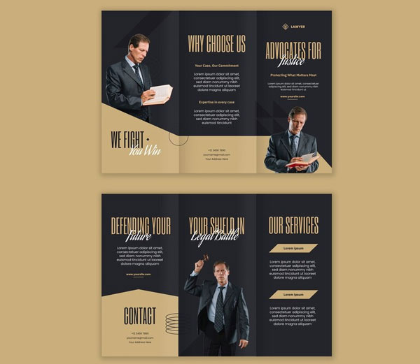 Free Lawyer Career Brochure Template