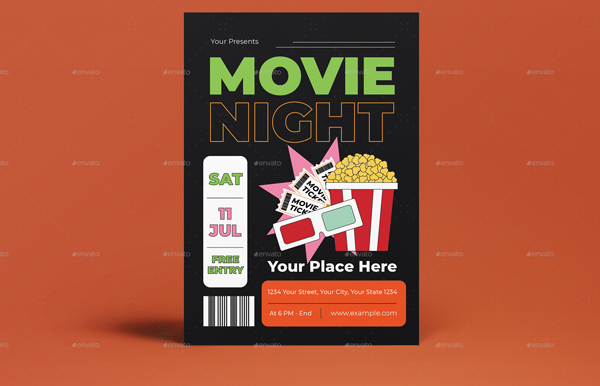Free Movie Night Flyer Templates