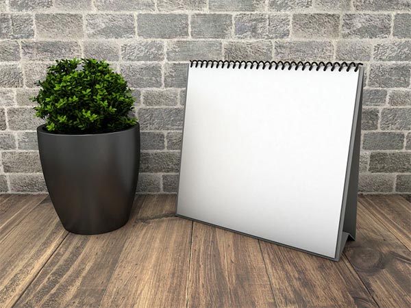 Free PSD Calendar Mockup