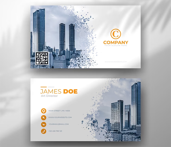Free PSD Construction Business Card Template