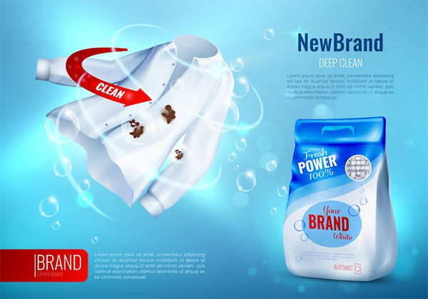 Free PSD Laundry Service Poster Template