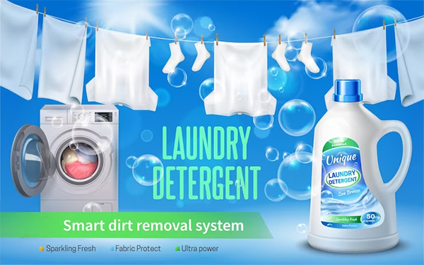 Free PSD Laundry Services Poster Template