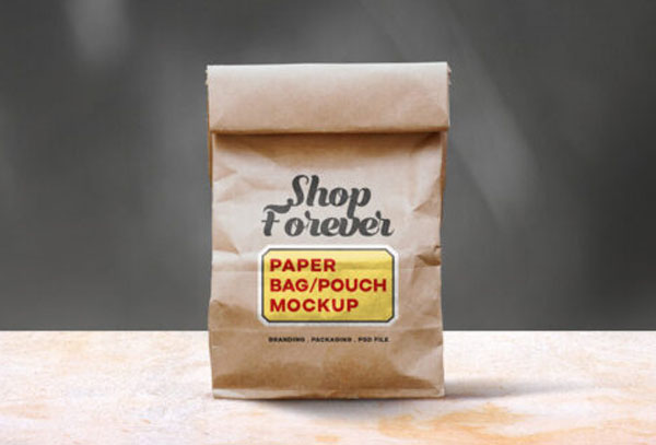 Free Paper Pouch Photoshop Mockup