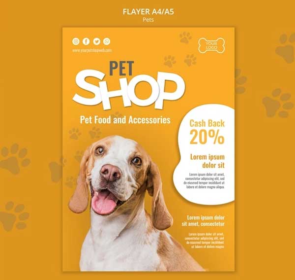 Free Pet Shop Flyer Template