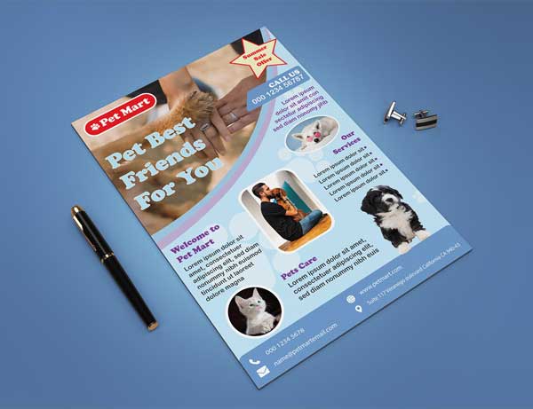 Free Pet Shop Flyer design