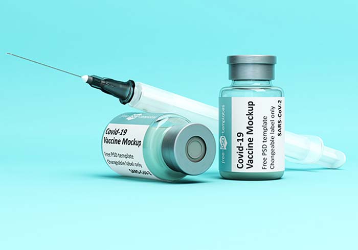 Free Photoshop Vaccine Mockup Templates