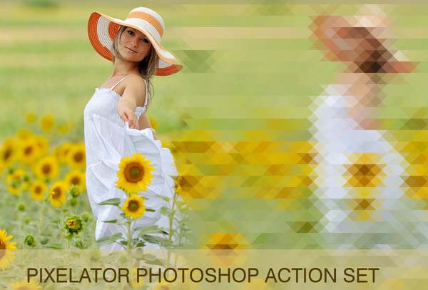 Free Pixelator Photoshop Action Template