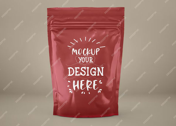 Free Plastic Packaging Bag Mockup