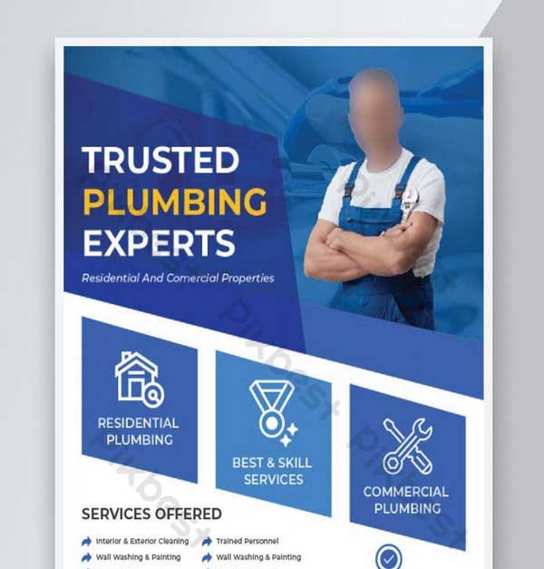 Free Plumbing Contractor Flyer Templates