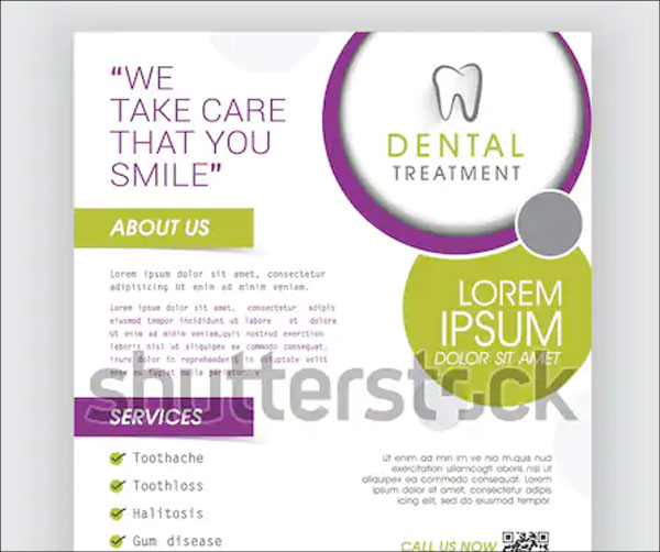 Free Professional Dental Treatment Flyer