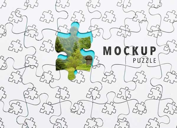 Free Puzzle Piece Mockups