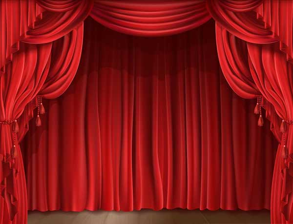 Free Realistic Stage Curtain Mockup