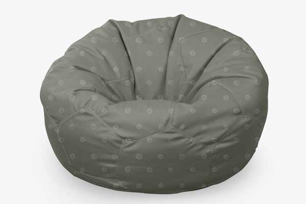 Free Round Bean Bag Mockup