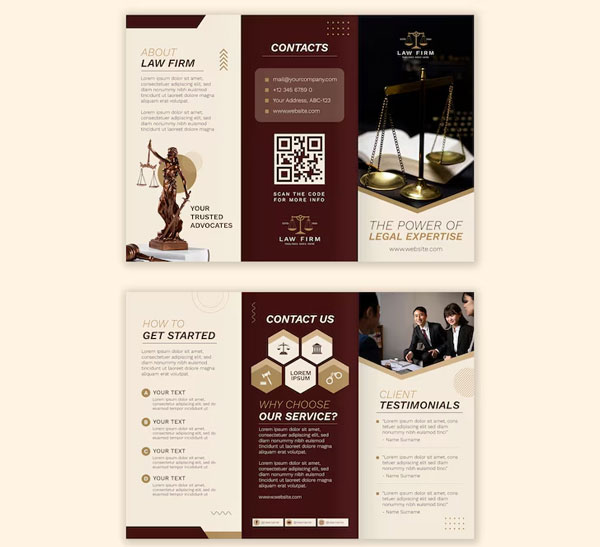 Free Sample Lawyer Brochure Templates