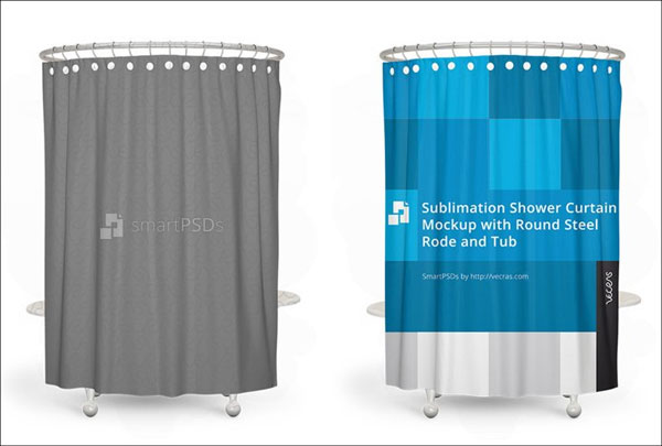 Free Sample Shower Curtain Mockup