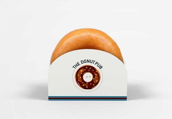 Free Single Donut Box Mockup