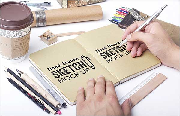 Free Sketchbook Mockups