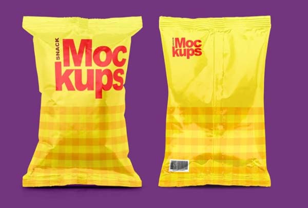 Free Snack Packaging Mockups Template