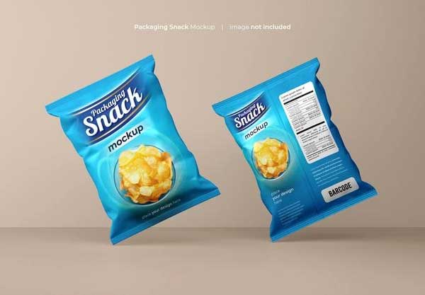 Free Snack Pouch Mockup Free Psd