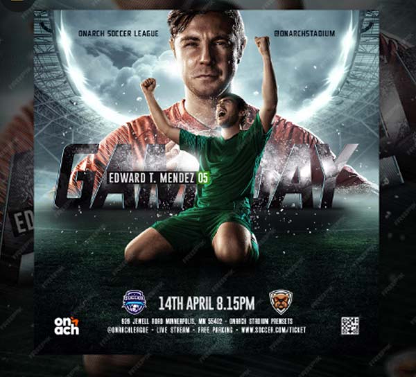 Free Soccer Event Flyer Template