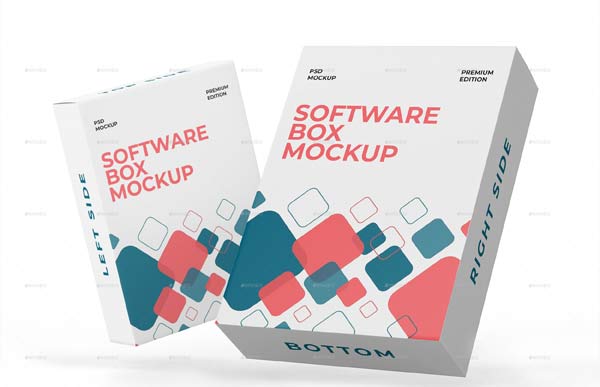Free Software Box Mockups