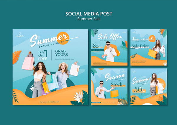 Free Summer Instagram Banner Template