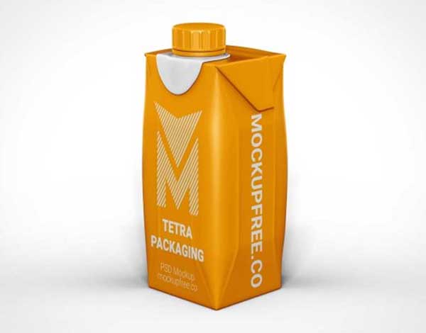 Free Tetra Juice Box Pack PSD Mockups