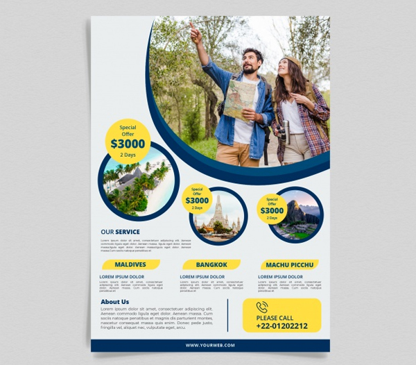 Free Travel Agency Flyer Template
