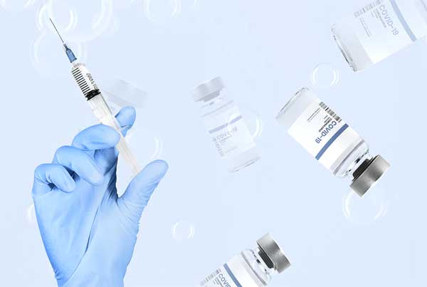Free Vaccine Vial PSD Mockup