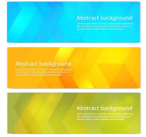 Free Vector Colorful Banner Templates