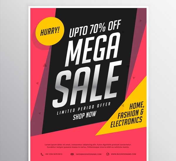 Free Vector Discount Coupon Flyer Templates