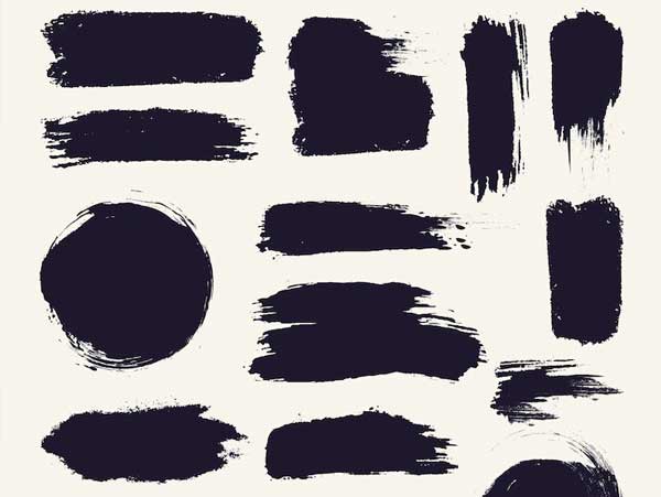 Free Vector Ink Brush Stroke Collection