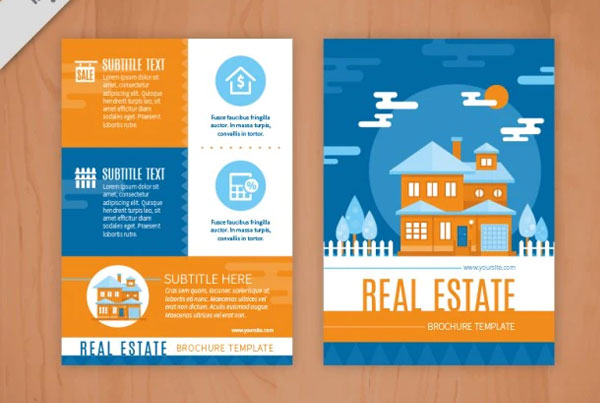 Free Vector Real Estate Flyer Template