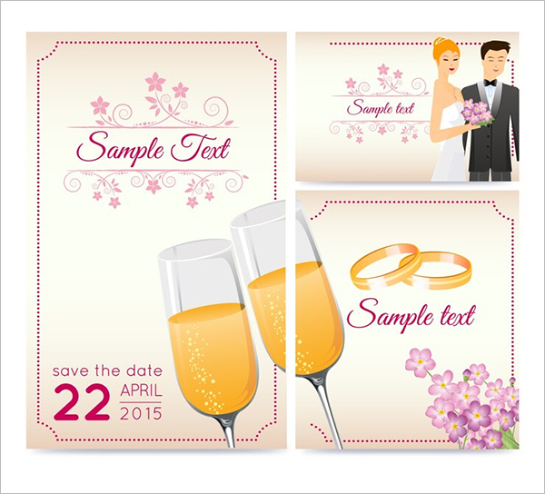 Free Wedding Greeting PSD Card Template