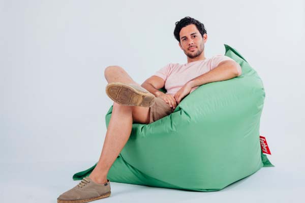 Free White Bean Bag Mockup