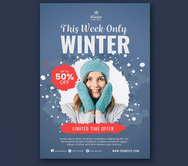 Free Winter Flyer Template