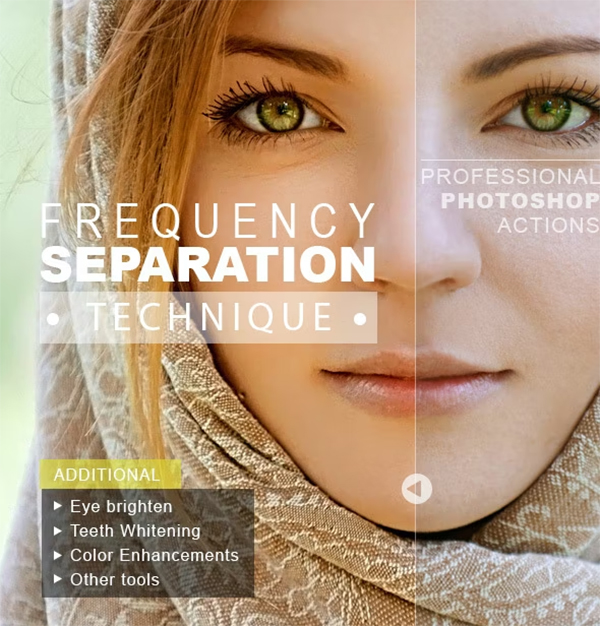 Frequency Separation Technique Photoshop Actions