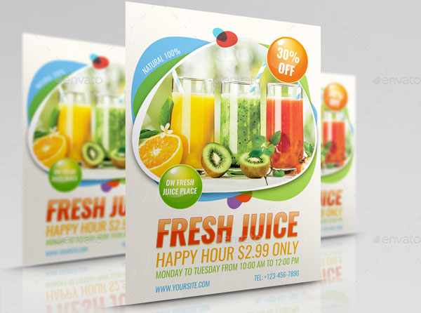 Fresh Juice Flyer Template