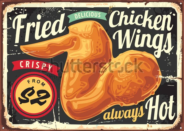 Fried Chicken Wings Flyer Template
